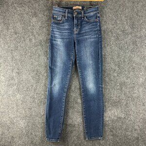 7 For All Mankind Jeans Womens 24 B(air) The Ankle Skinny Medium Wash Pockets